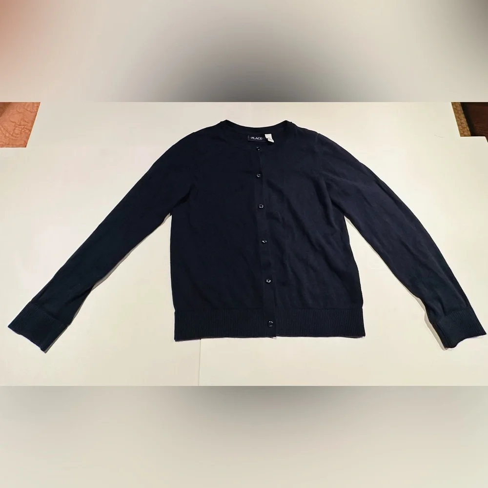 The Children’s Place Navy Cardigan Size: XL (14)